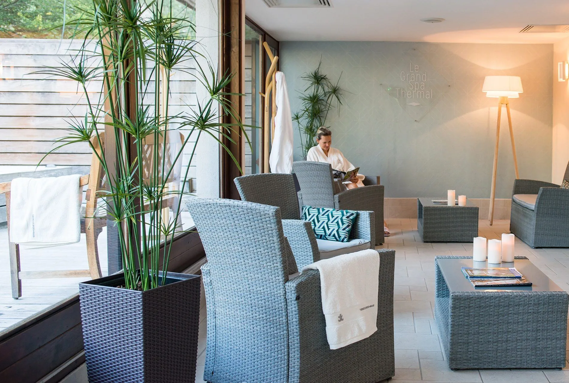 Relaxation area at Brides-les-Bains