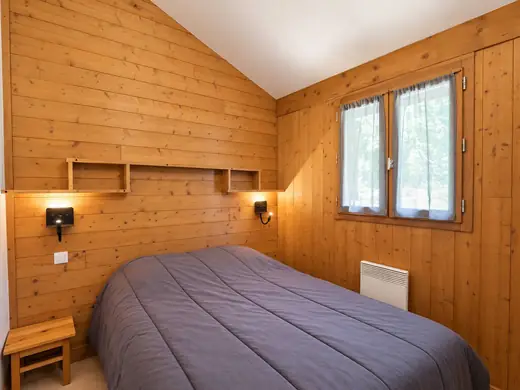 Interieur van een chalet op Camping des Neiges
