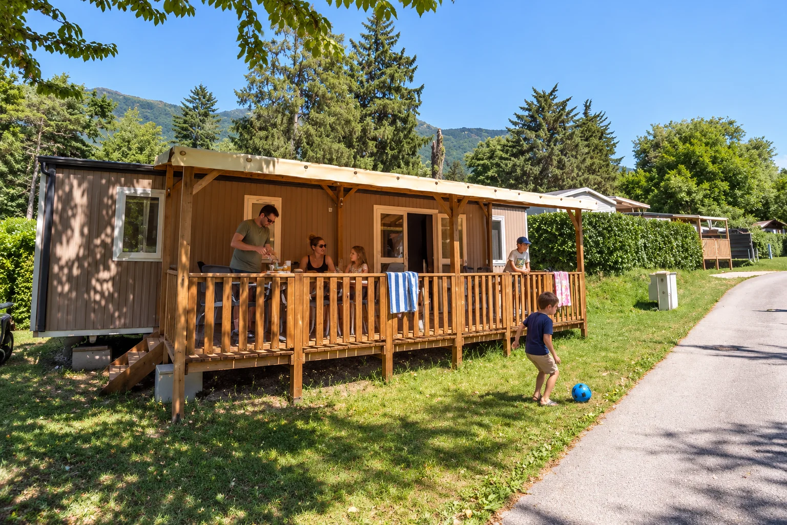 Vue du Camping des Neiges